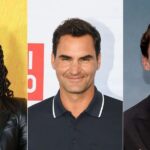 Roger Federer all smiles as he rubs shoulders with Alicia Keys & George Russell at star-studded Mercedes event in Germany