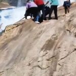 Local people rescue Tamil Nadu tourist who slipped in Thooval waterfalls