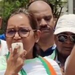 Congress leader Varsha Gaikwad stages protest against land transfer to Adani